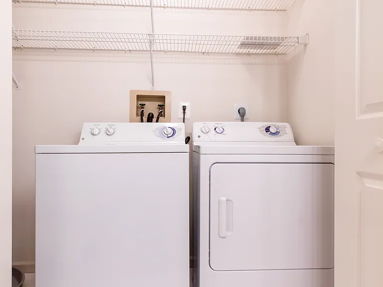 Your own in-unit full size washer and dryer.