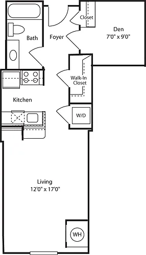 Floor plan A8B
