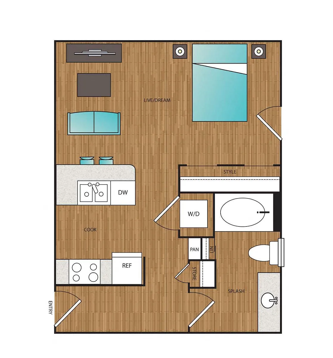 Floor plan Phase I Studio D