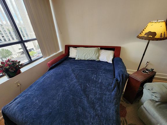 Foldout coach bed queen sized