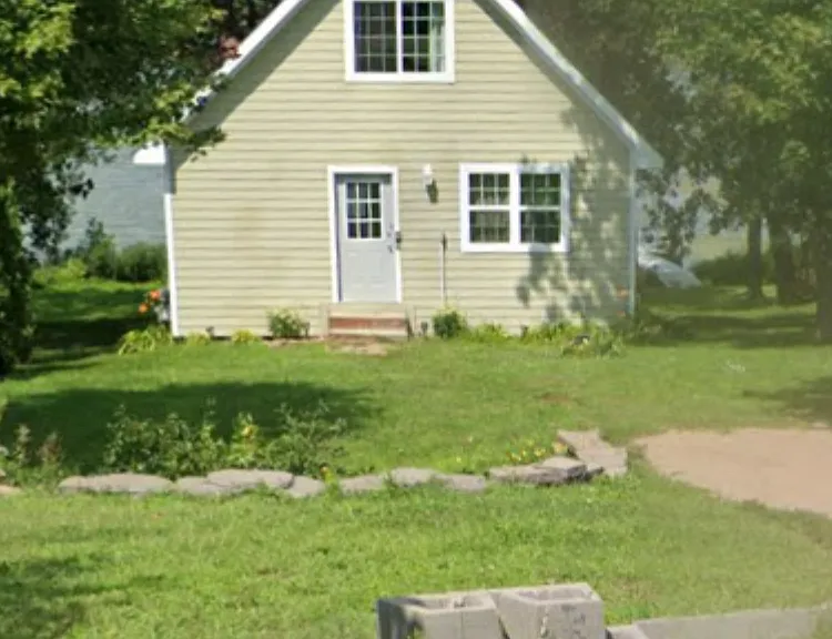 Looking at home from the street