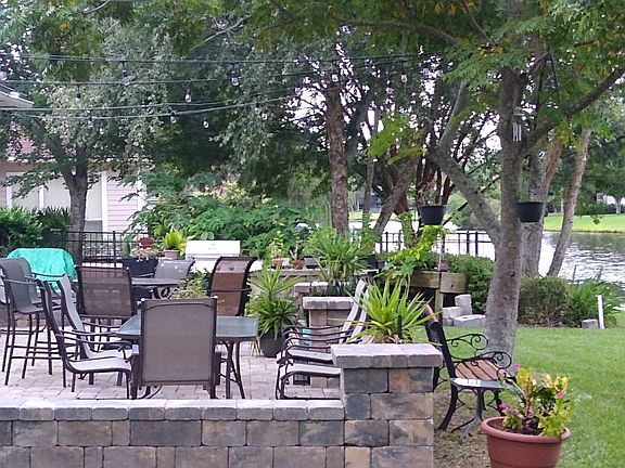 stone back yard patio 