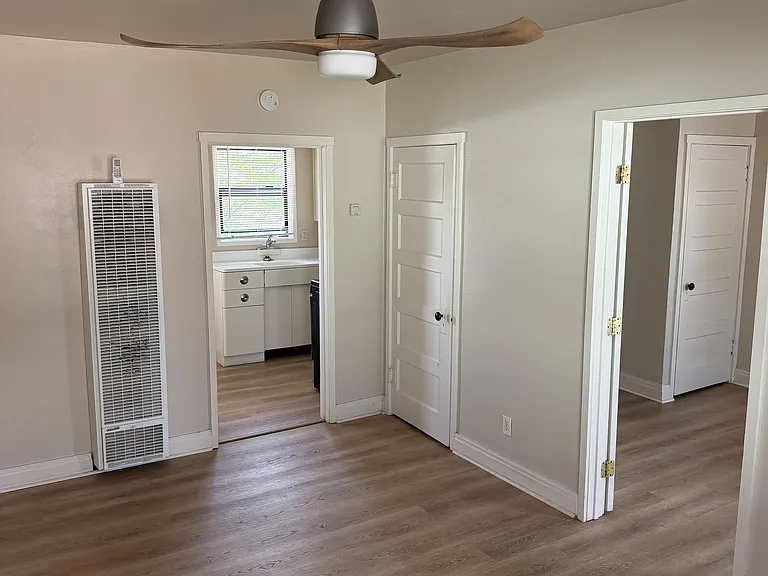 living room to kitchen and bedroom