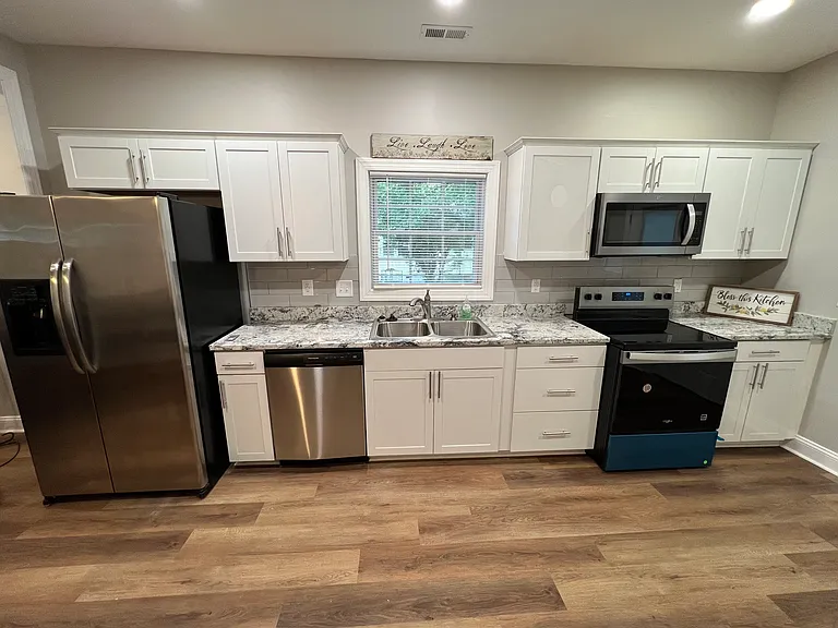 Open kitchen area