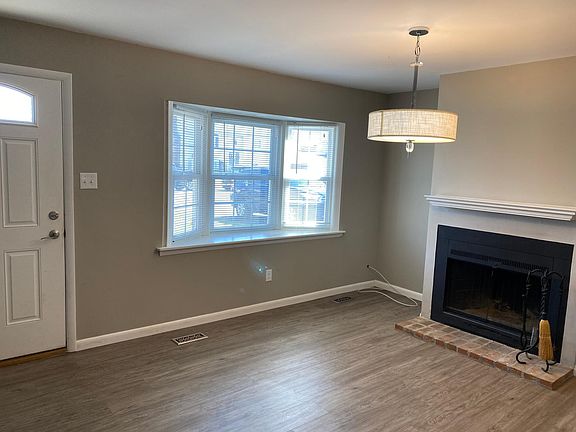 Living room fireplace