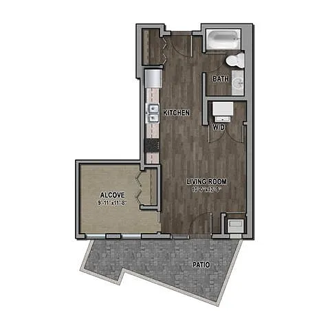 Floor plan ST3 - Alcove