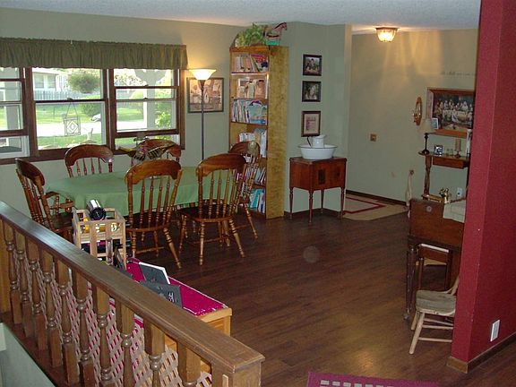 view of formal dinning area and front entry