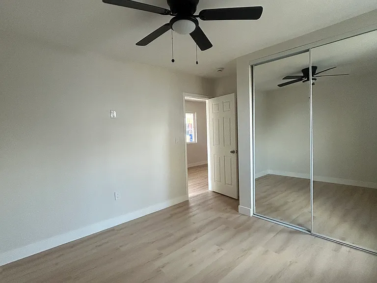 Mirrored closets ! 
Large beautiful bedroom.

Very Private