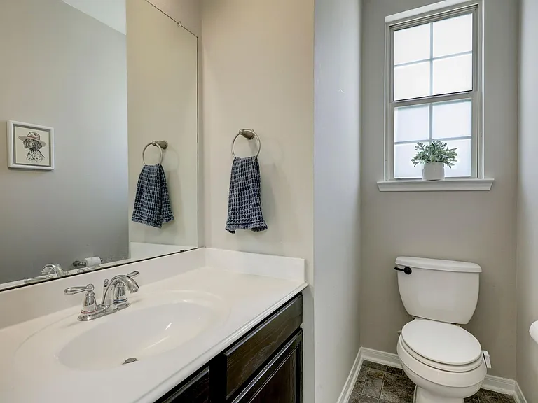 Second floor half bathroom