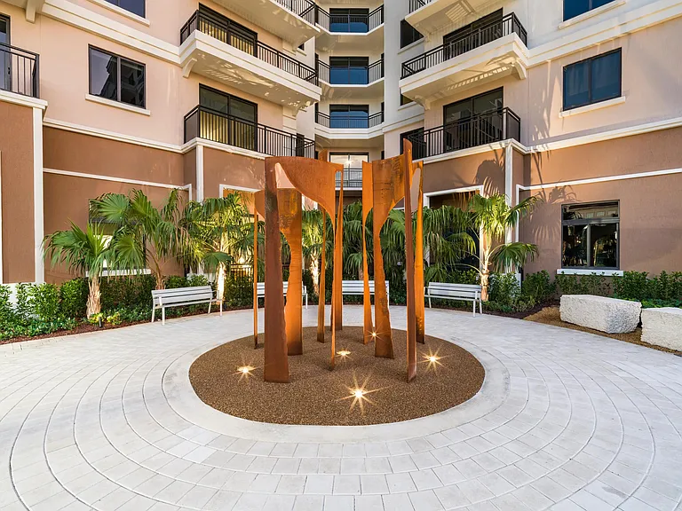 Unwind in the serene, lush landscaped courtyard at Modera Academical Village.