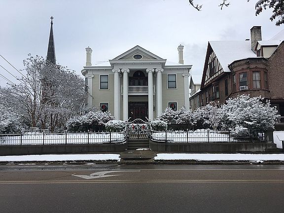 Looking west from Cherry St.