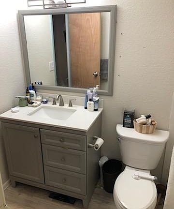 New master bath with tub/shower