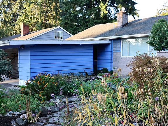 Front view and carport