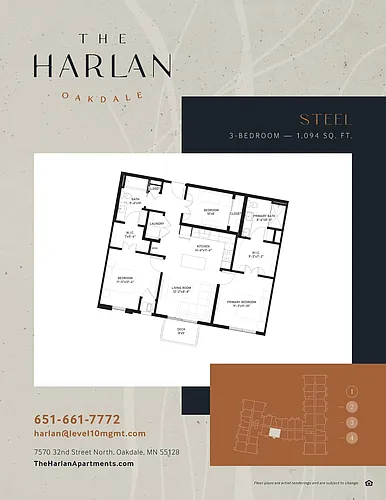 Floor plan Steel | + Den