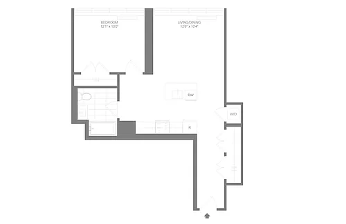 Floor plan A2.3 | 1 Bed | 1 Bath
