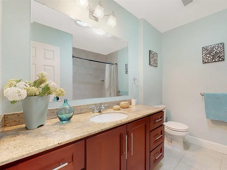 Hallway bathroom