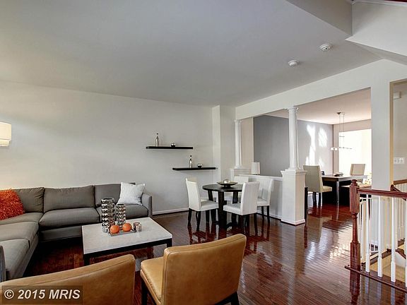 Large Living / Dining Room with Hardwoods
