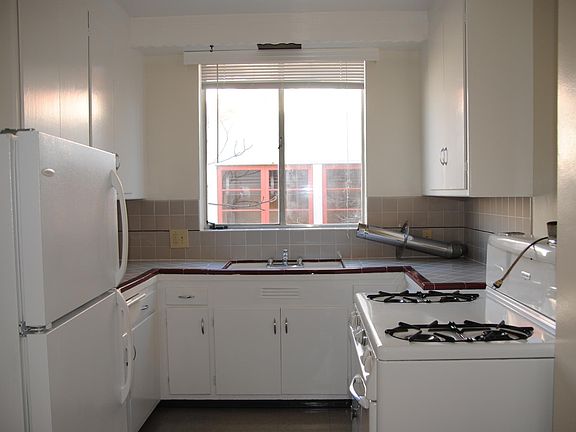 Kitchen with gas stove
