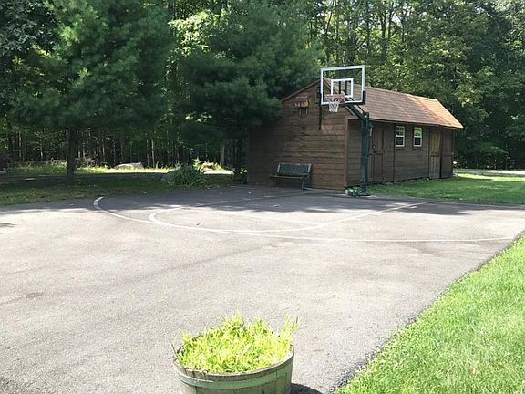 Basket ball court and shed
