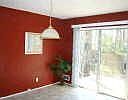 Dining Room with patio doors to deck