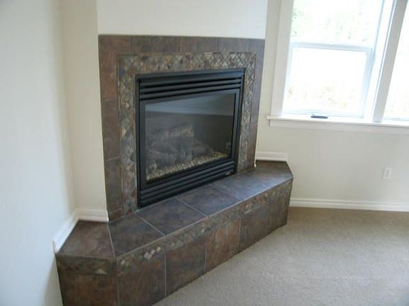 Gas Tiled Fireplace