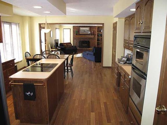 Another view of Kitchen w/Center Island, SS Appliances, Open Floorplan.