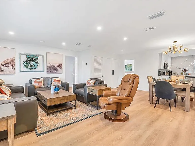 living room & dining room