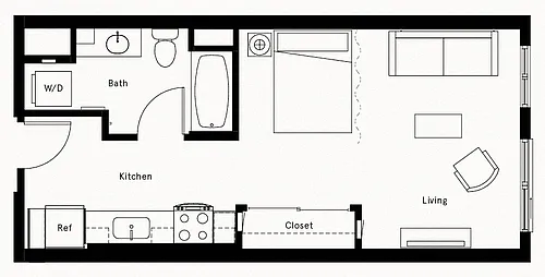 Floor plan Studio-A2