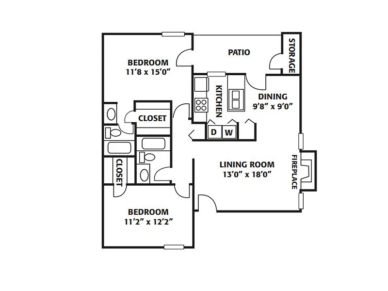 Floor plan 2X2