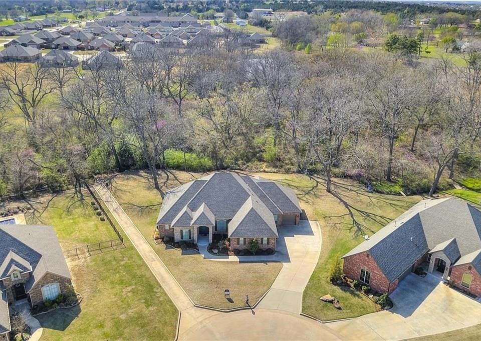 Aerial view of the home.