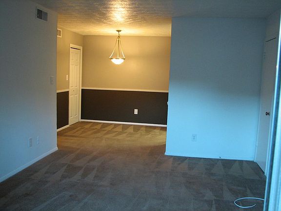 Living- dining room with closets