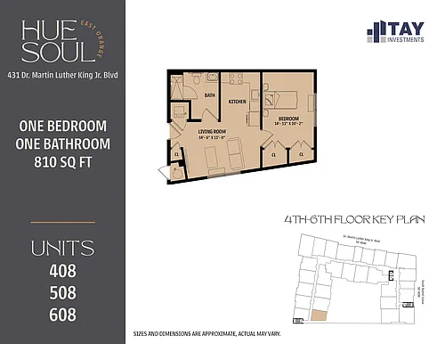 Floor plan 1B1B-A