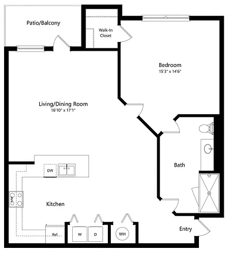 Floor plan CAPRI - BALCONY