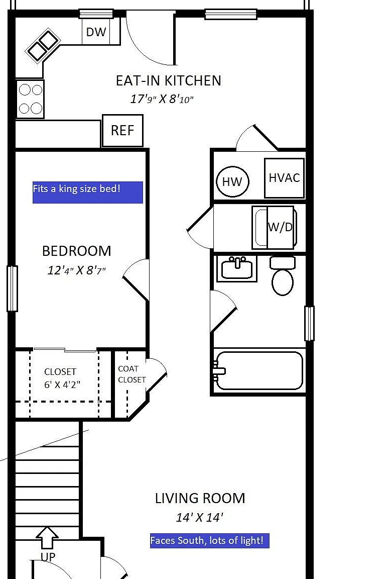1 bed, 850 sqft, $1,700 — Photo 1