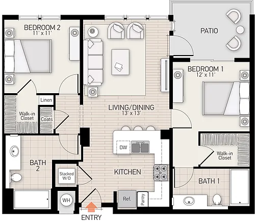 Floor plan River View II - Plan K