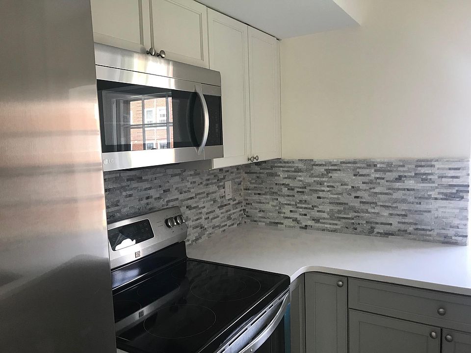Kitchen with stainless steel appliances
