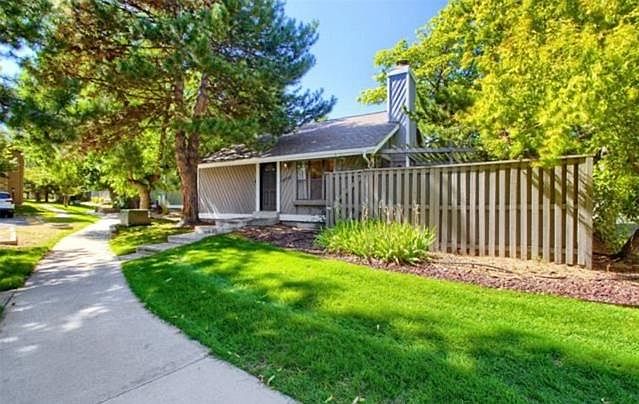 Front entry with walking path