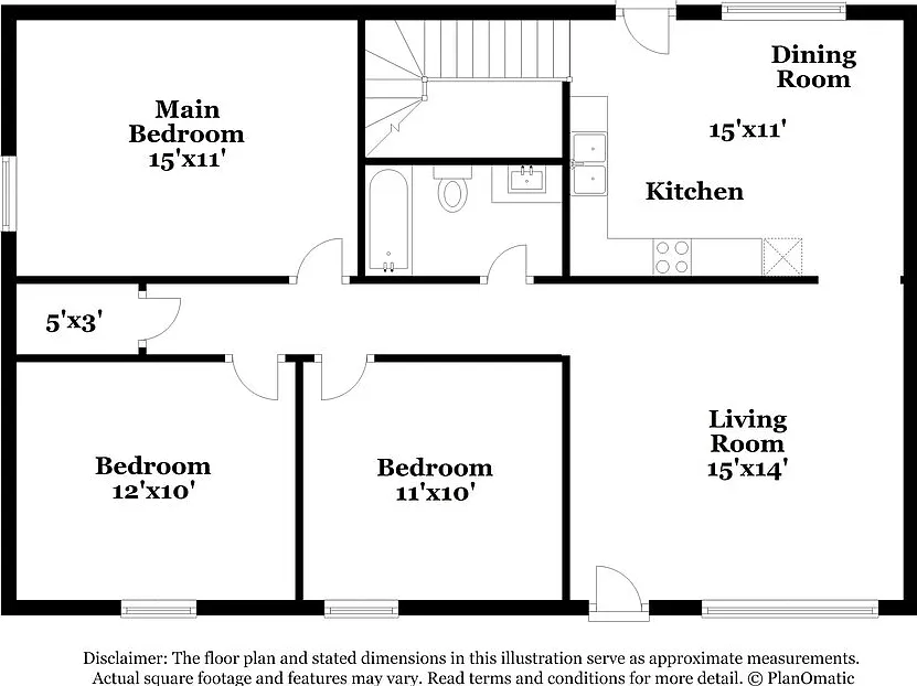 3 bed, 2.0 bath, 1118 sqft, $1,615 — Photo 3