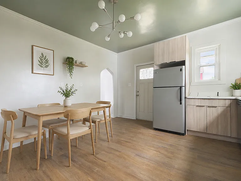 Virtually staged kitchen