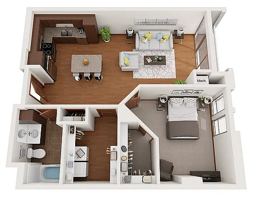 Floor plan Q