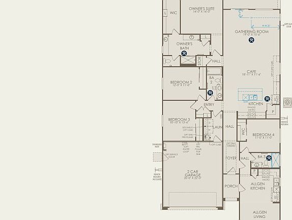 Avelino Floor Plan, Quick Move-in Home, Floor 1