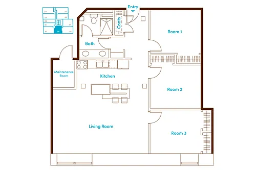 Floor plan Myers