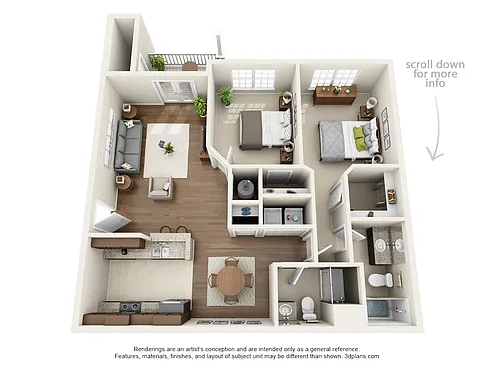 Floor plan 2 Bedroom