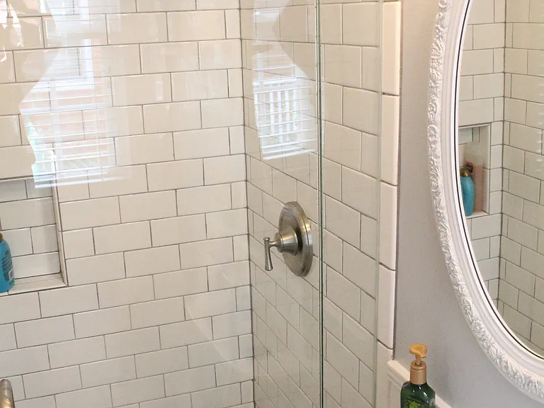 Shower in downtairs bath