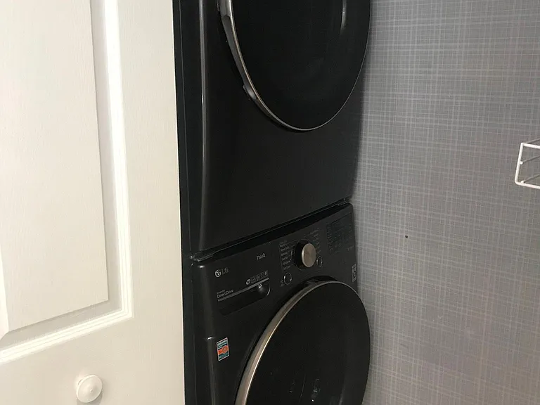 New stackable washer and dryer