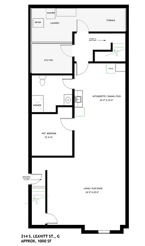 214 S Leavitt St #G Photo 1