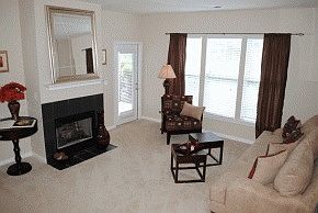 Living Room w/ Gas Fireplace