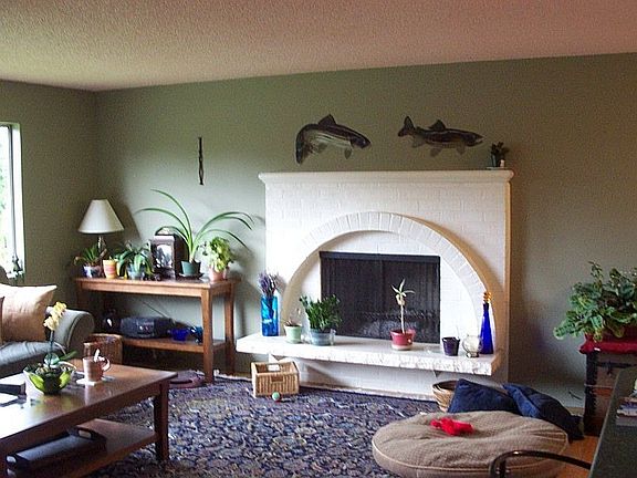 The upstairs living room