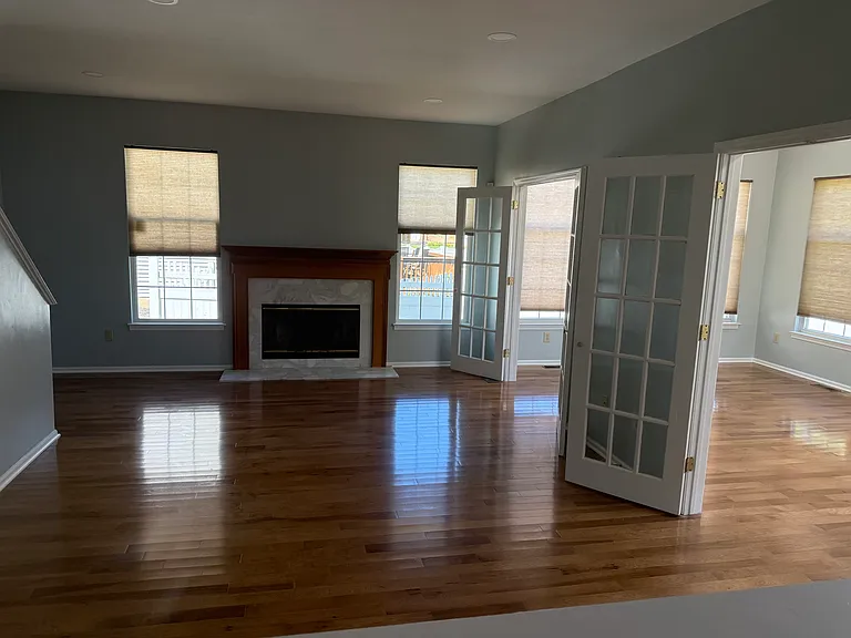 living room and sunroom