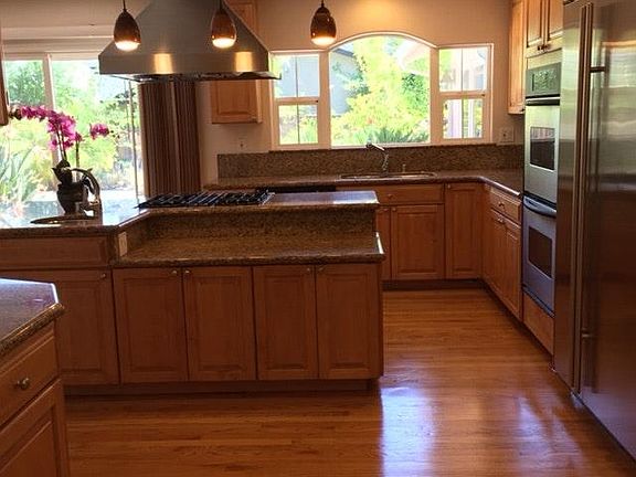 Kitchen with stainless steel